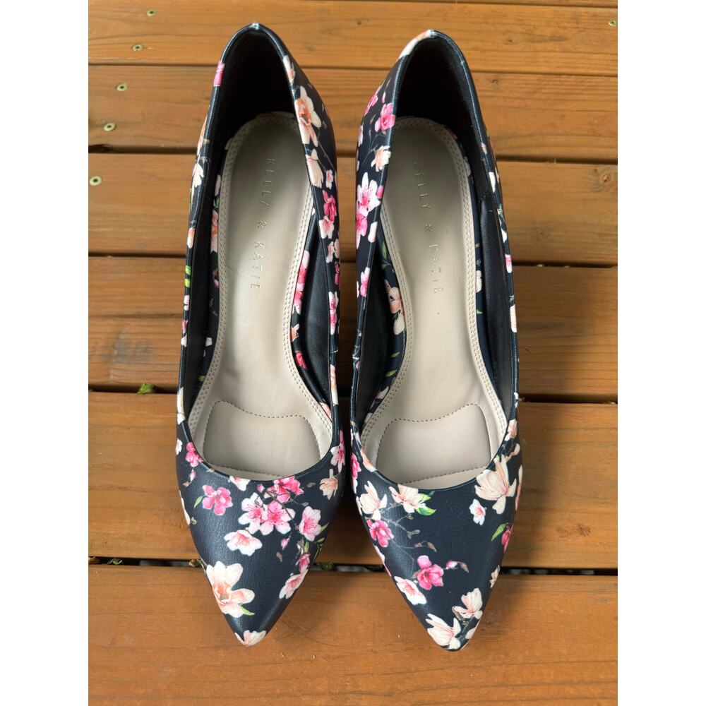 Kelly & Katie Floral High Heels, Astivia US Women's Size 9 - Cute and Vibrant